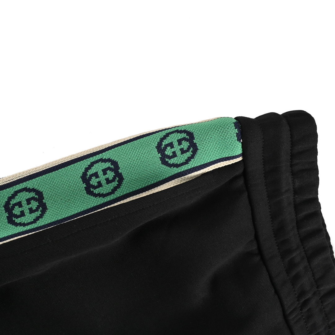 Gucci 24Fw embroidered web trousers