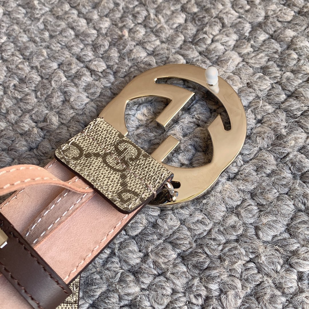 Gucci Marmont printed leather belt 4.0cm wide
