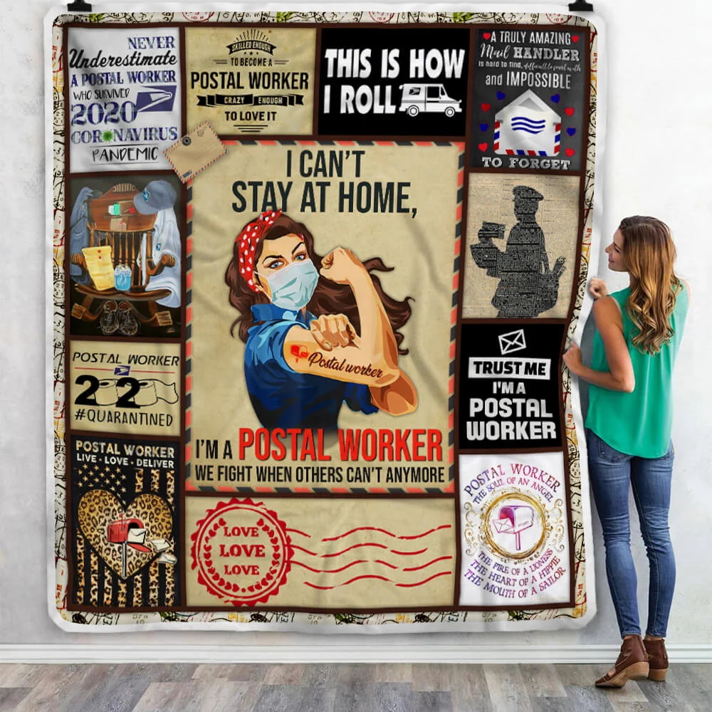 I Can’t Stay At Home, I’m A Postal Worker Sofa Throw Blanket