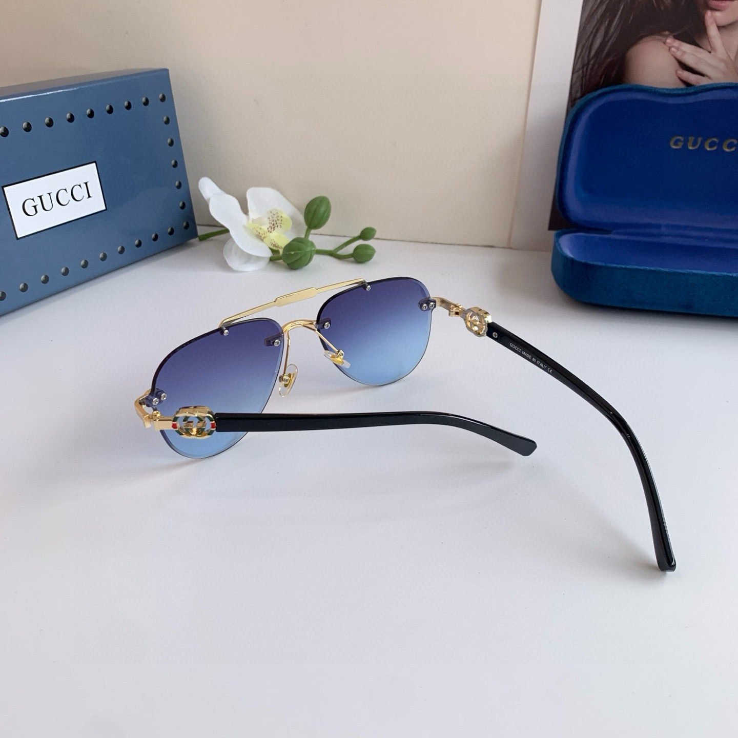 Gucci rimless sunglasses