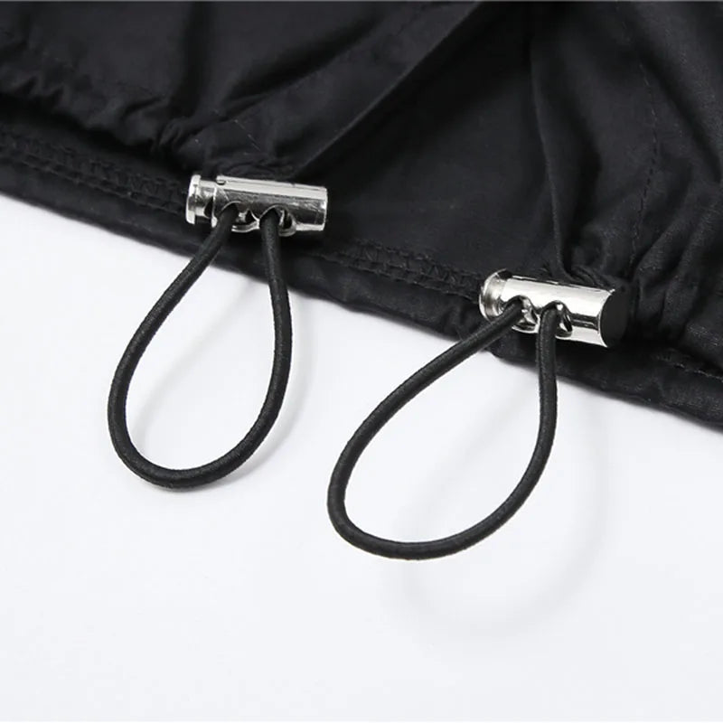 Gothic Button-Up Shirt with Pin