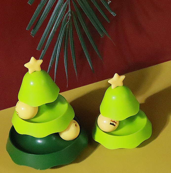 2024 Brand new cat toy Christmas tree carousel🔥（Special sale last day）