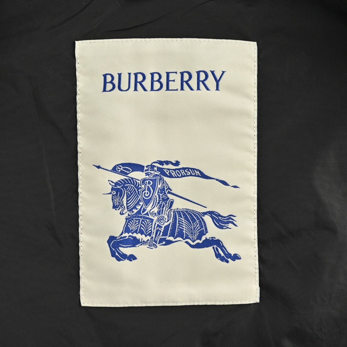 Burberry 25Fw check placket nylon hooded jacket