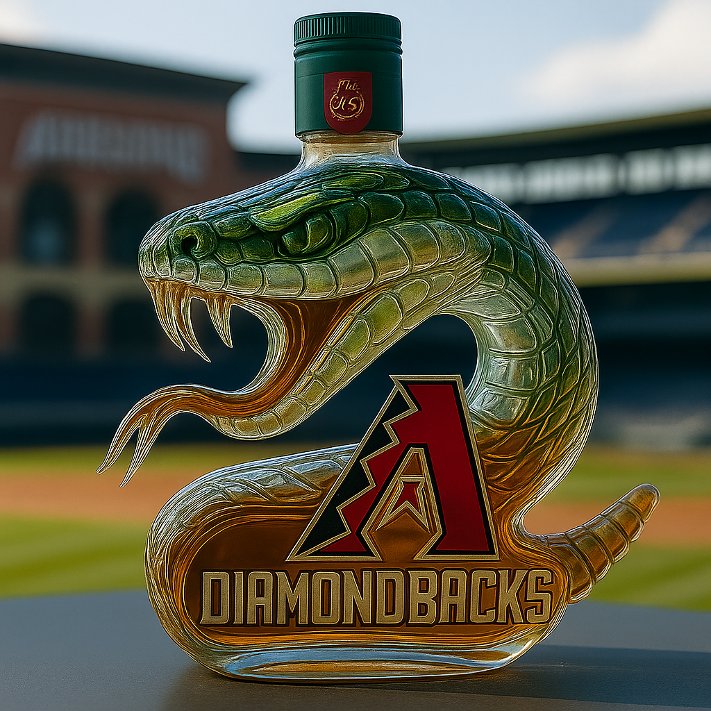 Arizona Diamondbacks Commemorative Whiskey Bottle – Rattlesnake Edition