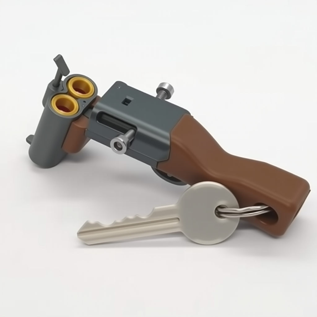 Break Action Shotgun Keychain