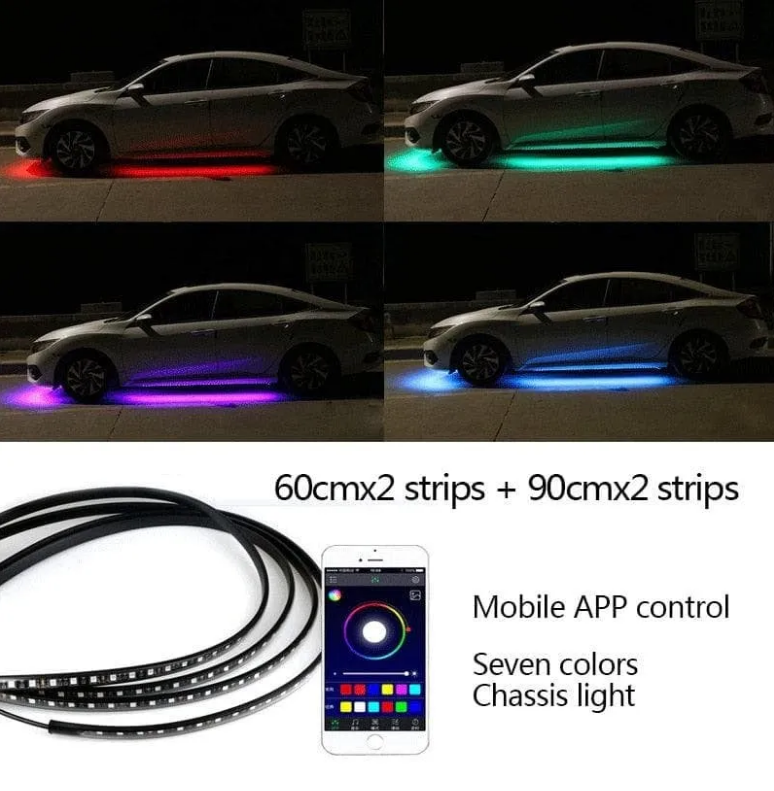 Car Chassis Flexible RGB Waterproof LED Strip Lights