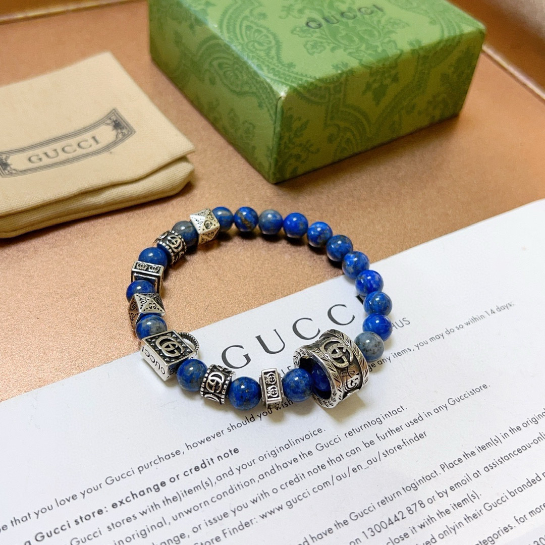Gucci Natural Lapis Lazuli Bracelet
