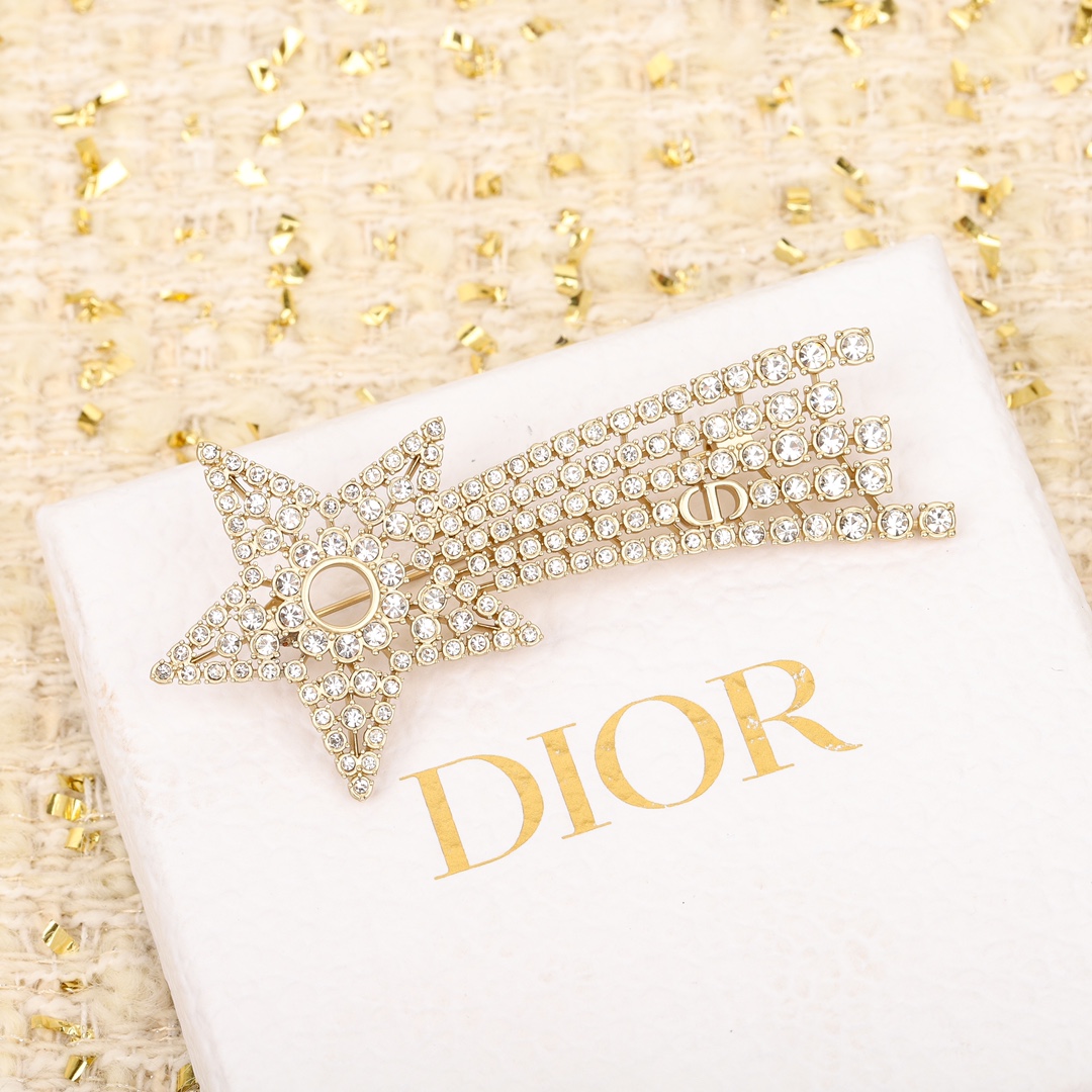 Dior Pentagram Brooch