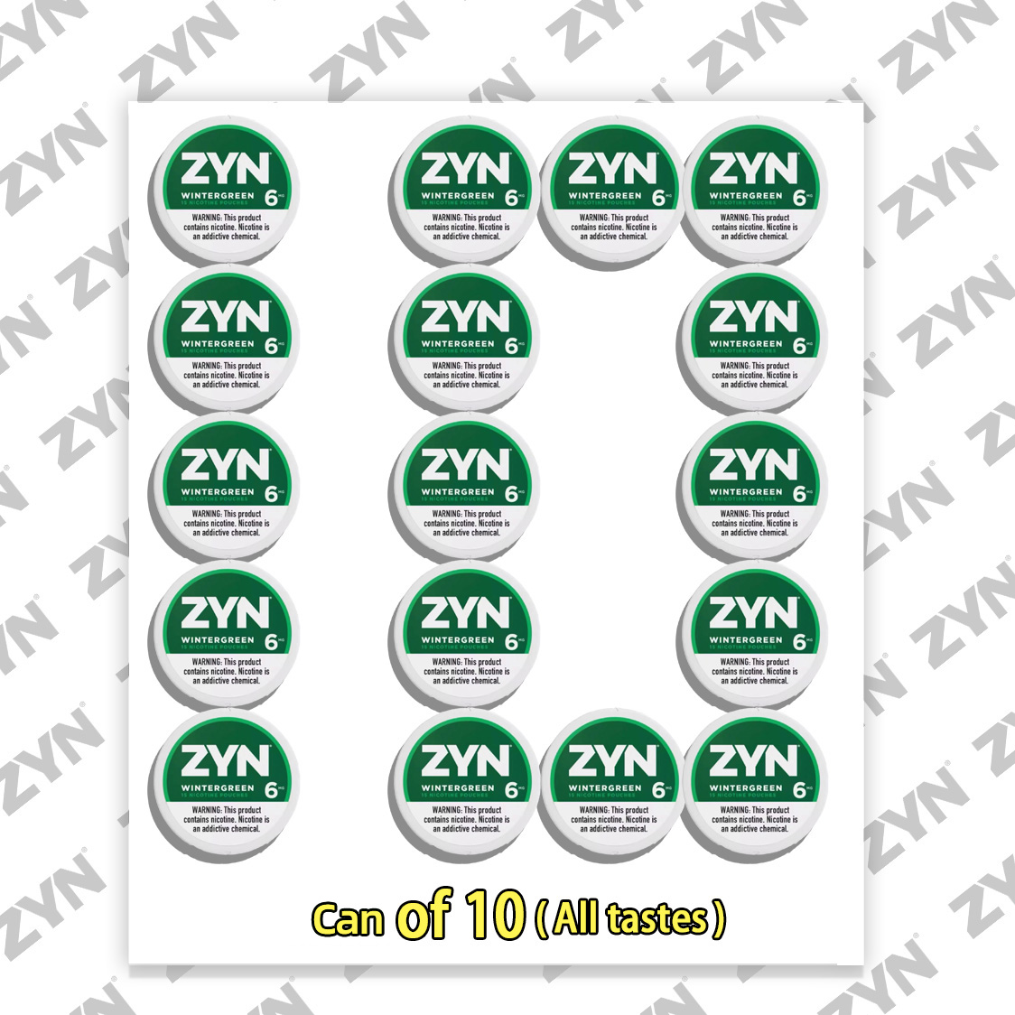 ZYN-Can of 10（All tastes）