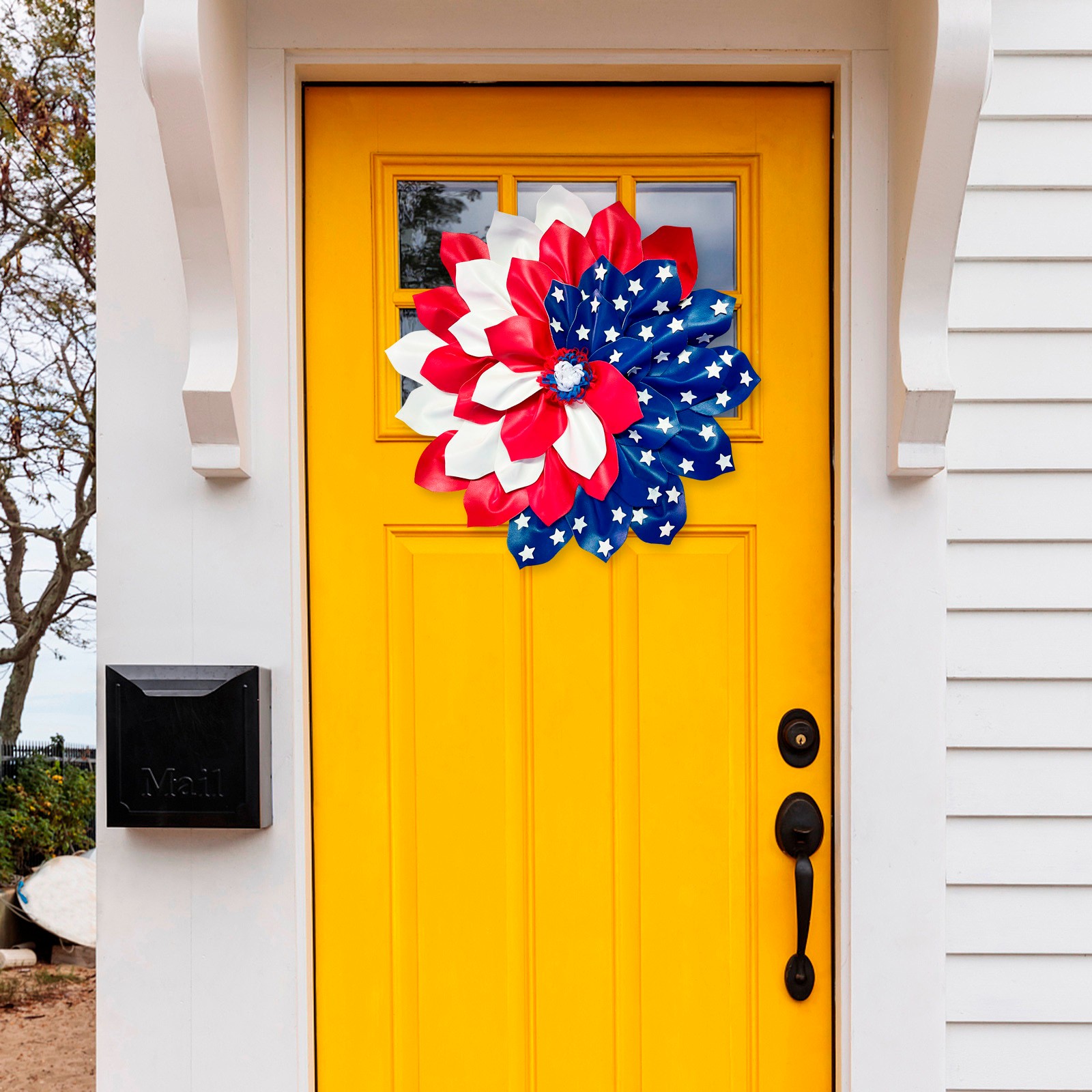 🔥[SAVE 50% OFF]--16inch/40cm American Flag Wreath-BUY 2 GET 10% OFF & FREE SHIPPING