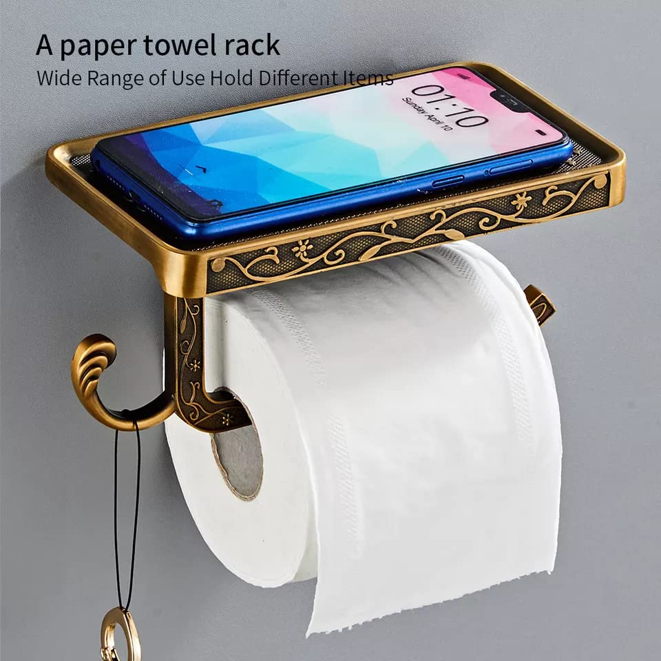🔥Last Day 49% OFF🔥Vintage Toilet Paper Holder with Shelf