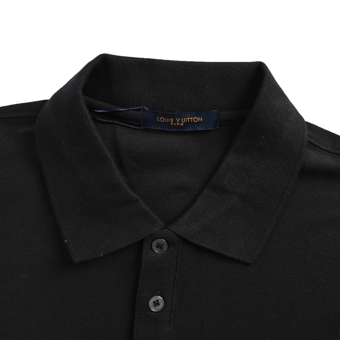 Louis Vuitton 25ss lettering embroidered pin Polo short sleeve