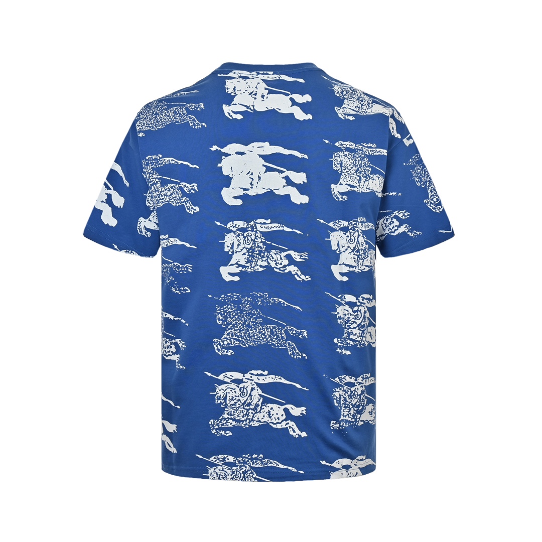 Burberry 24ss full gradient warhorse print short sleeves