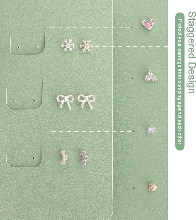 👍2024 New Arrival- 50% OFF💥Portable Leather Earring Organizer Book