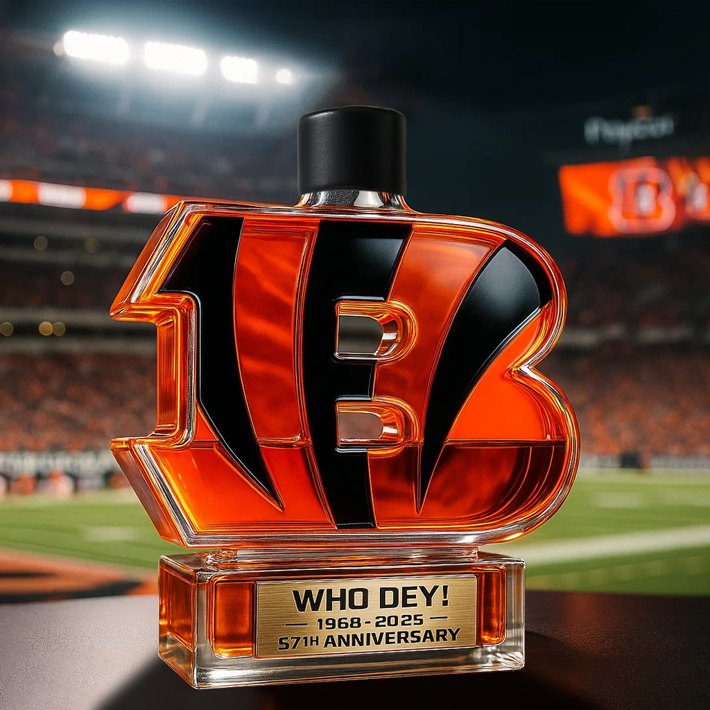 Crowned Jungle Spirit——Cincinnati Bengals Whiskey Bottle