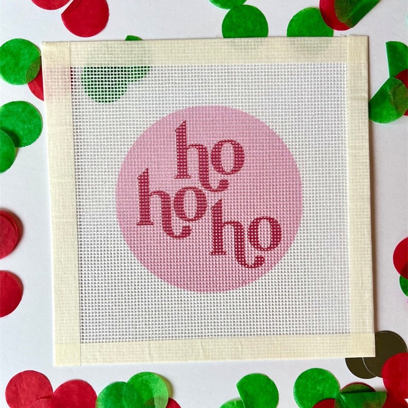 HoHoHo Christmas Needlepoint Canvas