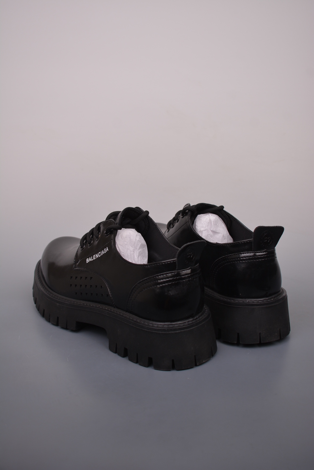 Balenciaga Derby Round Toe Shoes Low