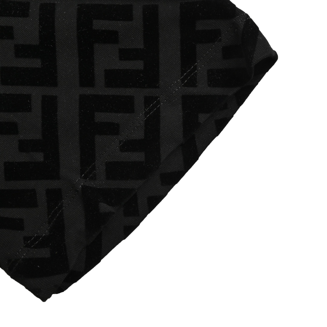 Fendi 24ss FF full print flocked short sleeves