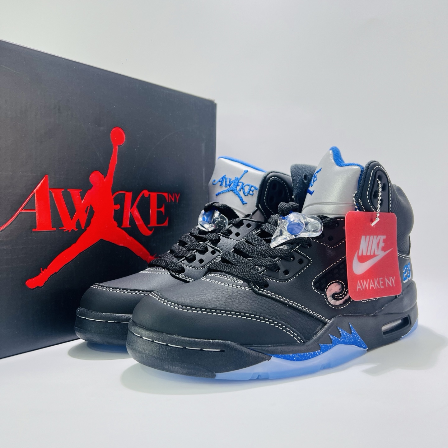 Awake NY x Air Jordan 5 BlackRacer Blue DV4982-004