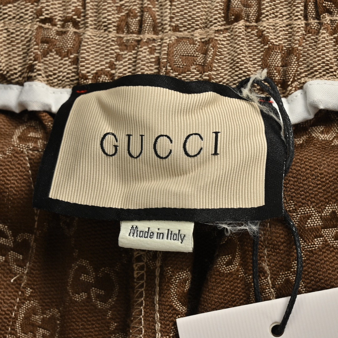 Gucci 24ss Double G printed jacquard canvas shorts
