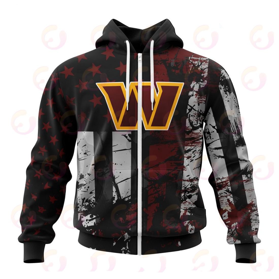 WASHINGTON 3D HOODIE JERSEY FOR AMERICA