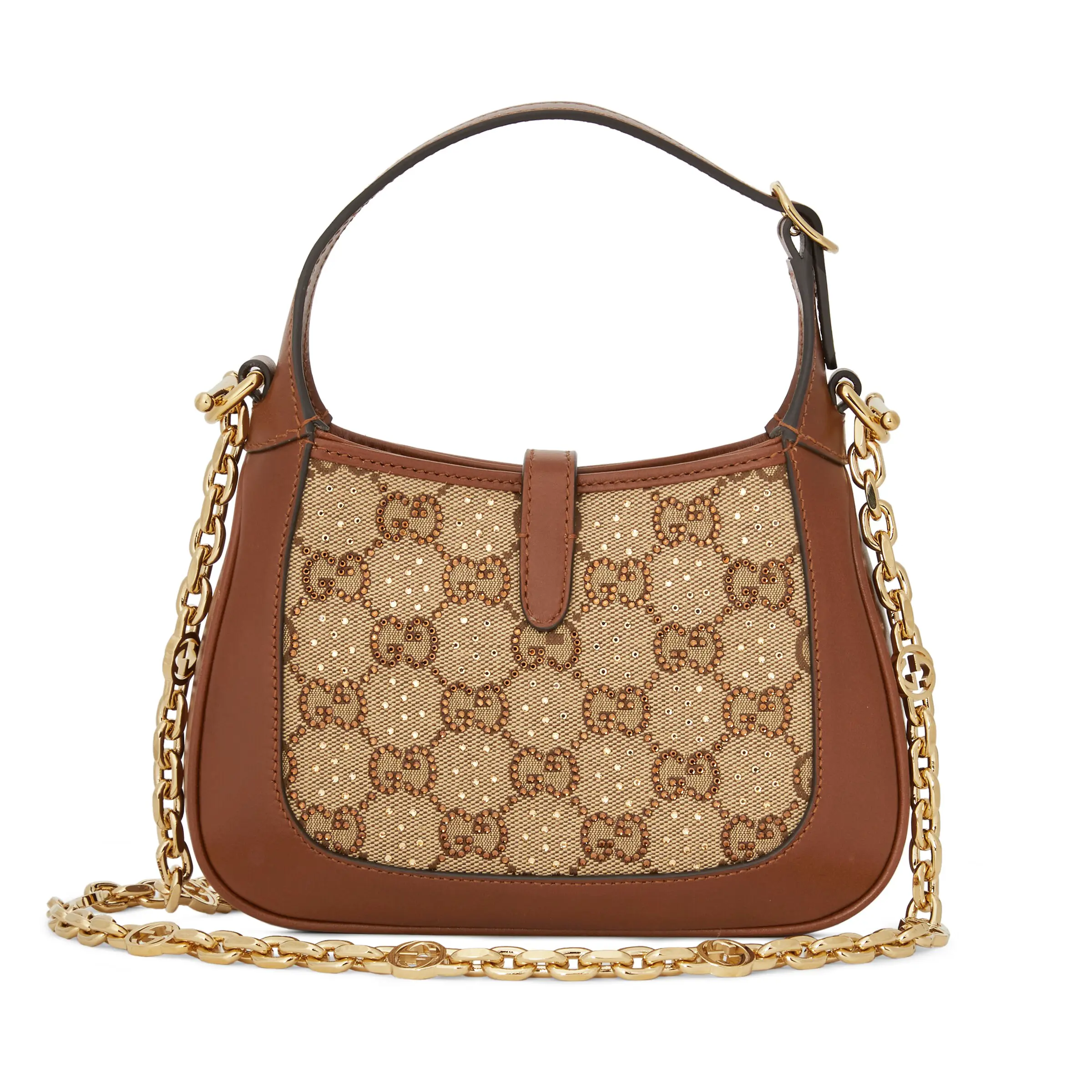Gucci Jackie 1961 series crystal mini handbag