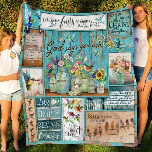 God Says You Are Quilt Blanket
