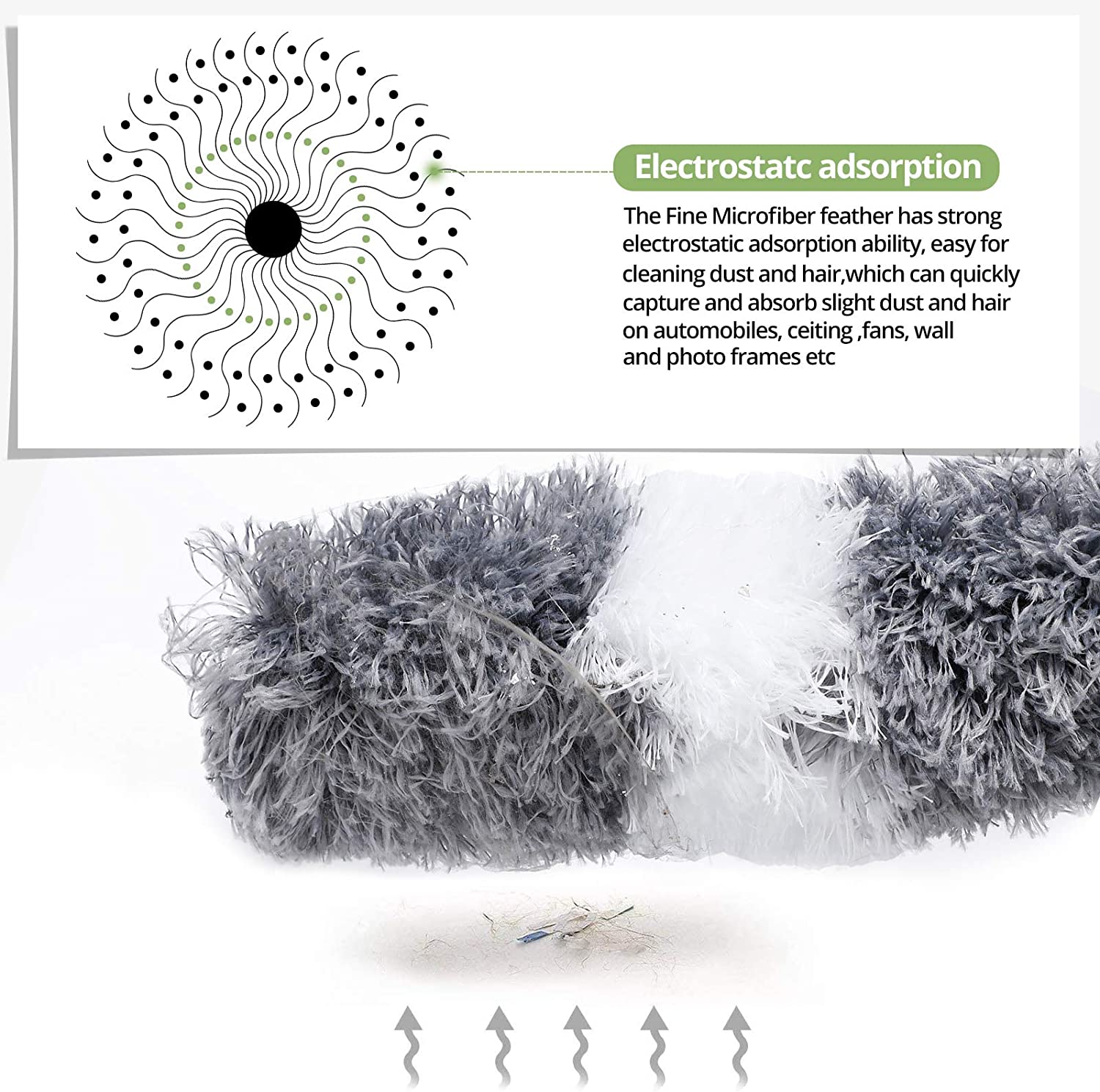(Hot Sale 48% OFF)Microfiber Feather Extendable Duster(Stretch to 280cm/110in)