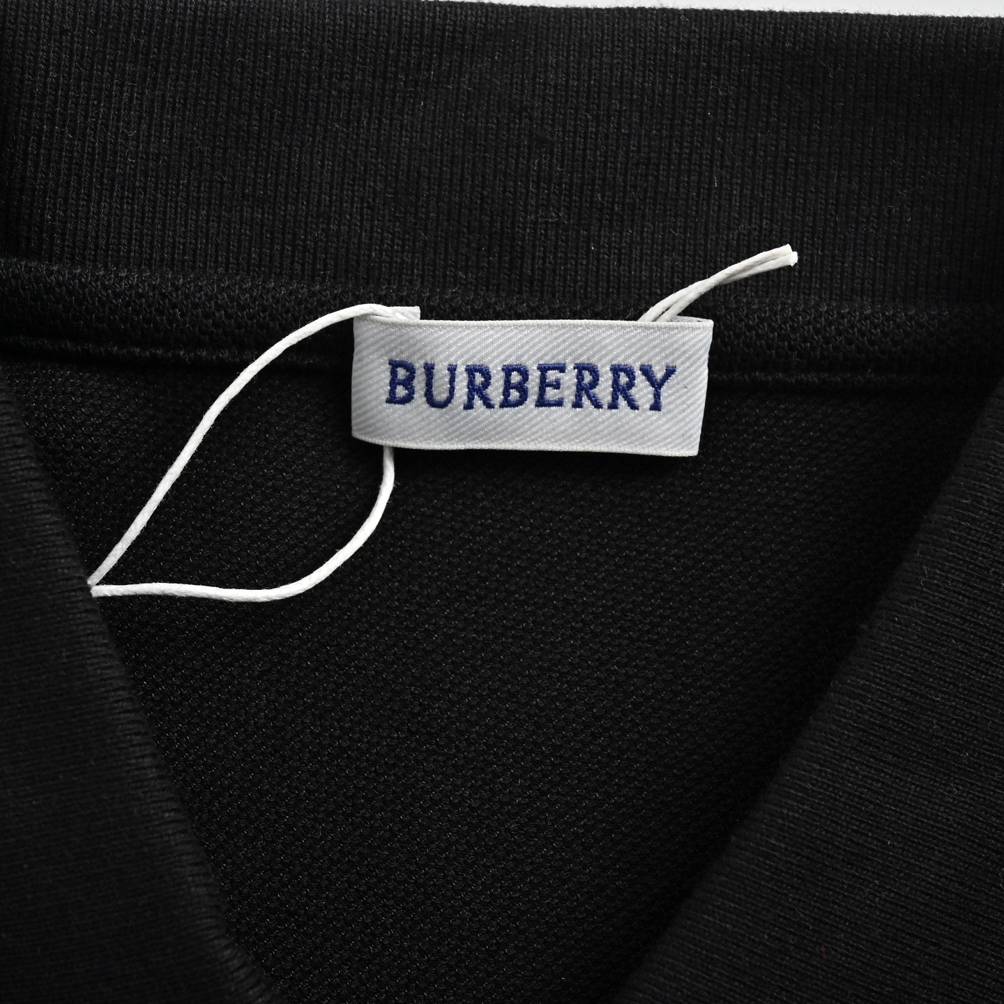 Burberry 25ss cursive lettering embroidered Polo short sleeve