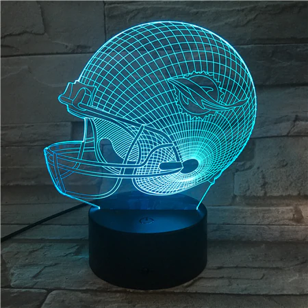 MIAMI DOLPHINS 3D LED LIGHT LAMP