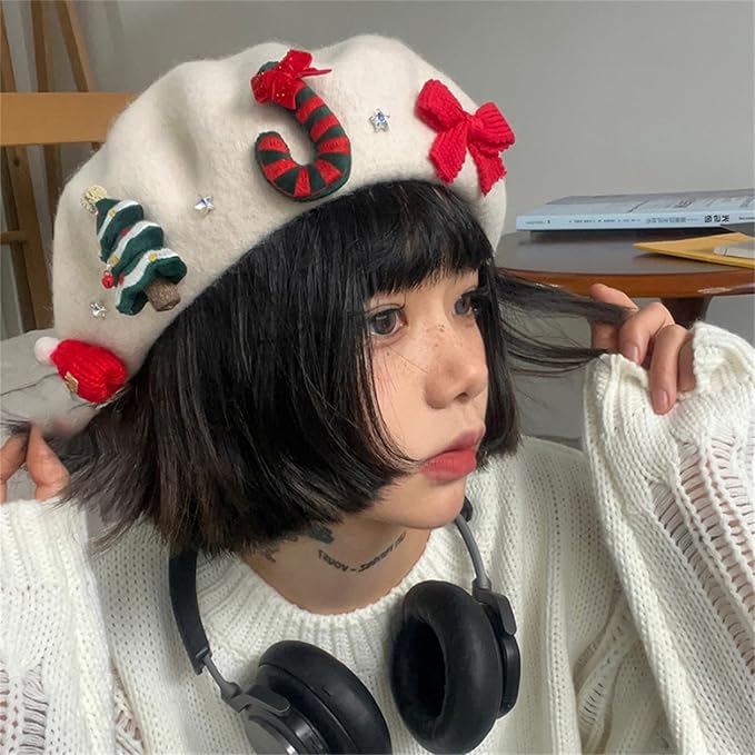 🎅🎅Cute Christmas Element Beret
