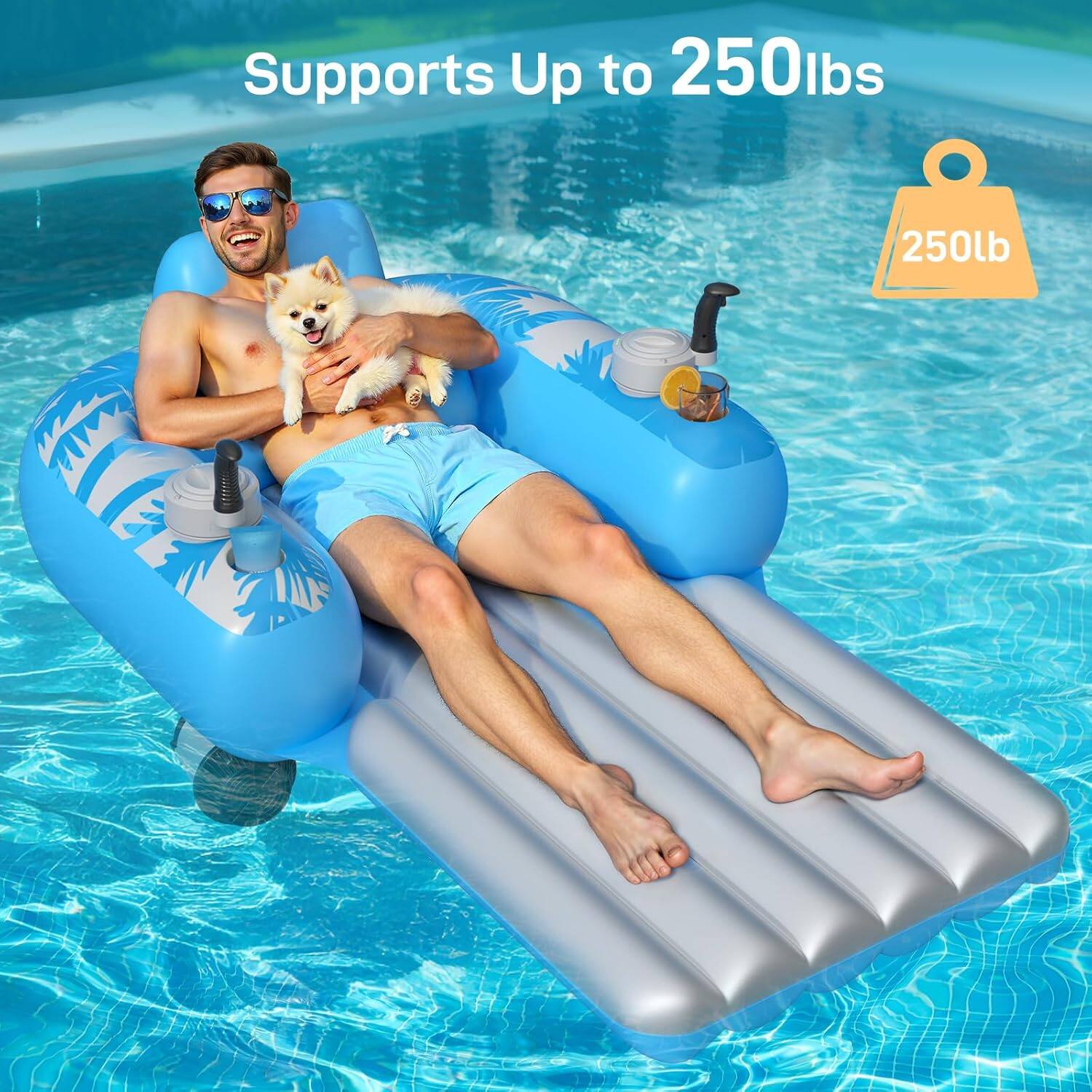 ⚡Flash Sale-Motorized Pool Float with Dual Motors