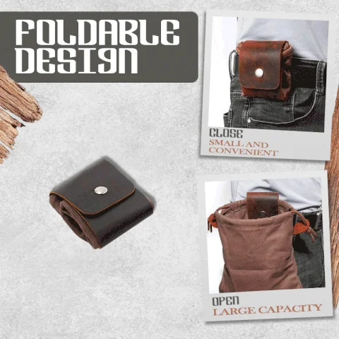 🔥Last Day Promotion - 50% OFF🔥Leather and canvas bushcraft bag