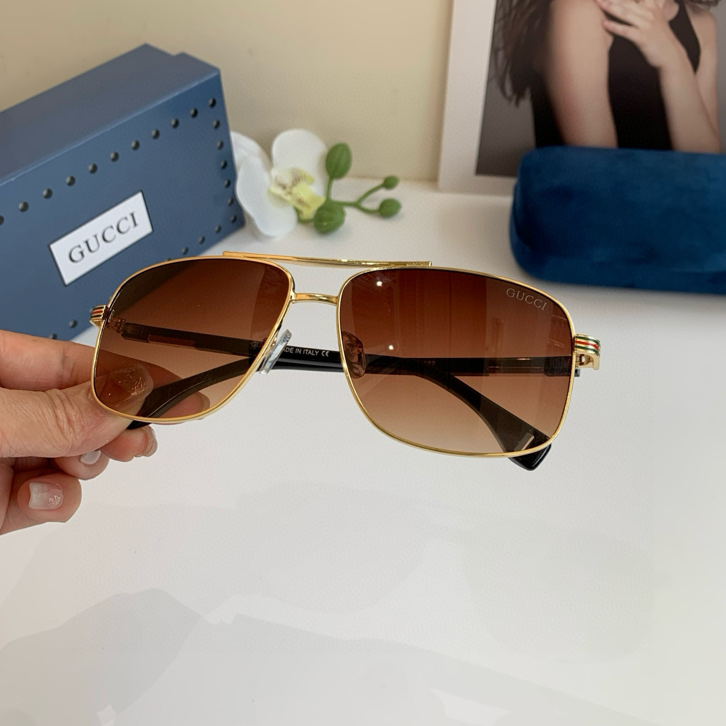 Gucci Round Frame Sunglasses