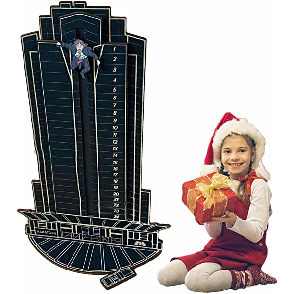 CHUWUJU Upgraded 2022 Christmas Advent Calendar Wooden Die Hard Advent Calendar