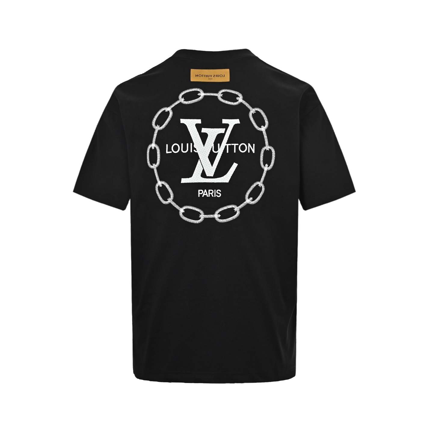Louis Vuitton 25ss short sleeve with chain back and circle embroidery