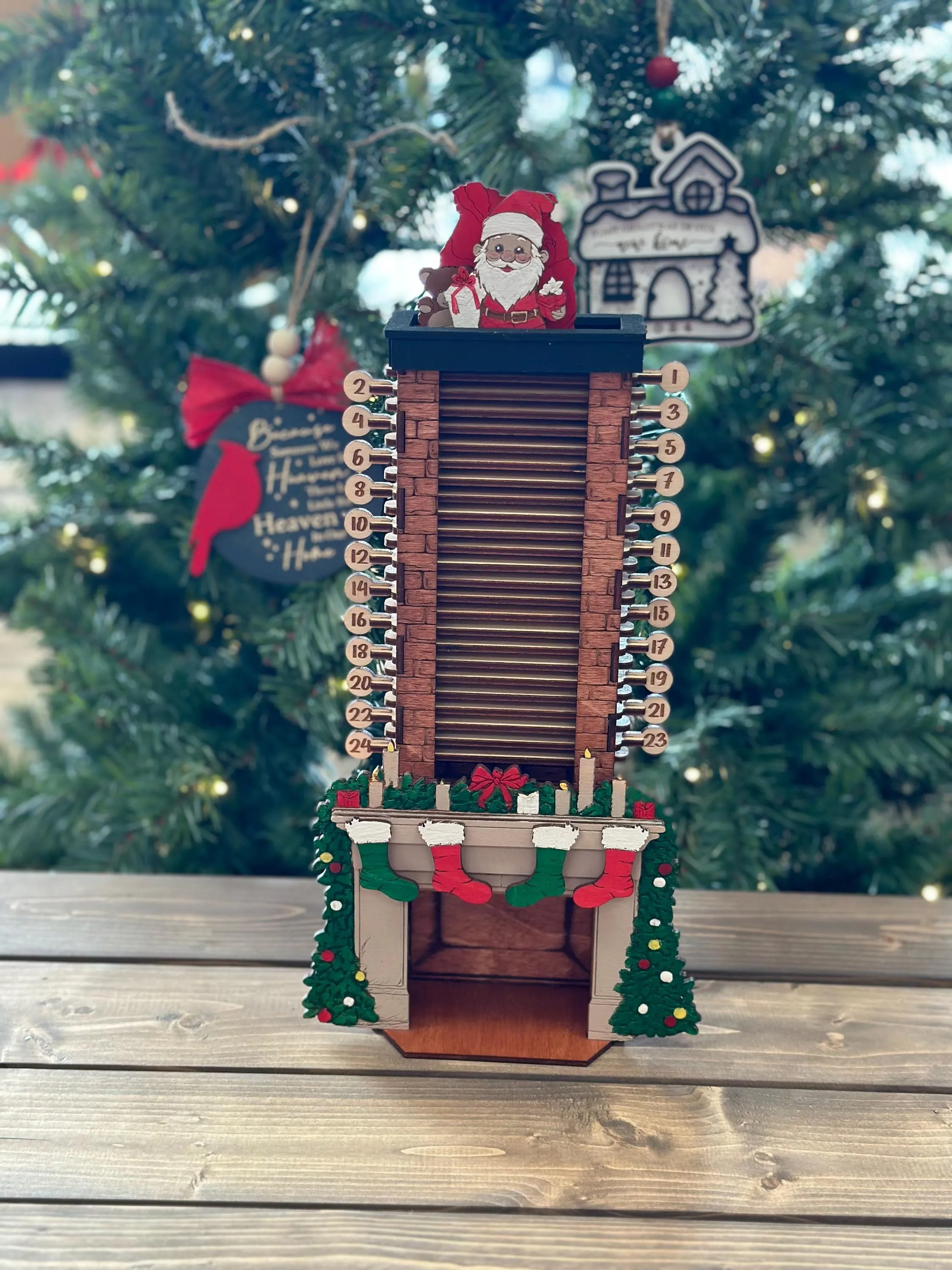 🎄Christmas Sale 49% OFF🎄Wooden Santa Chimney Christmas Countdown Display