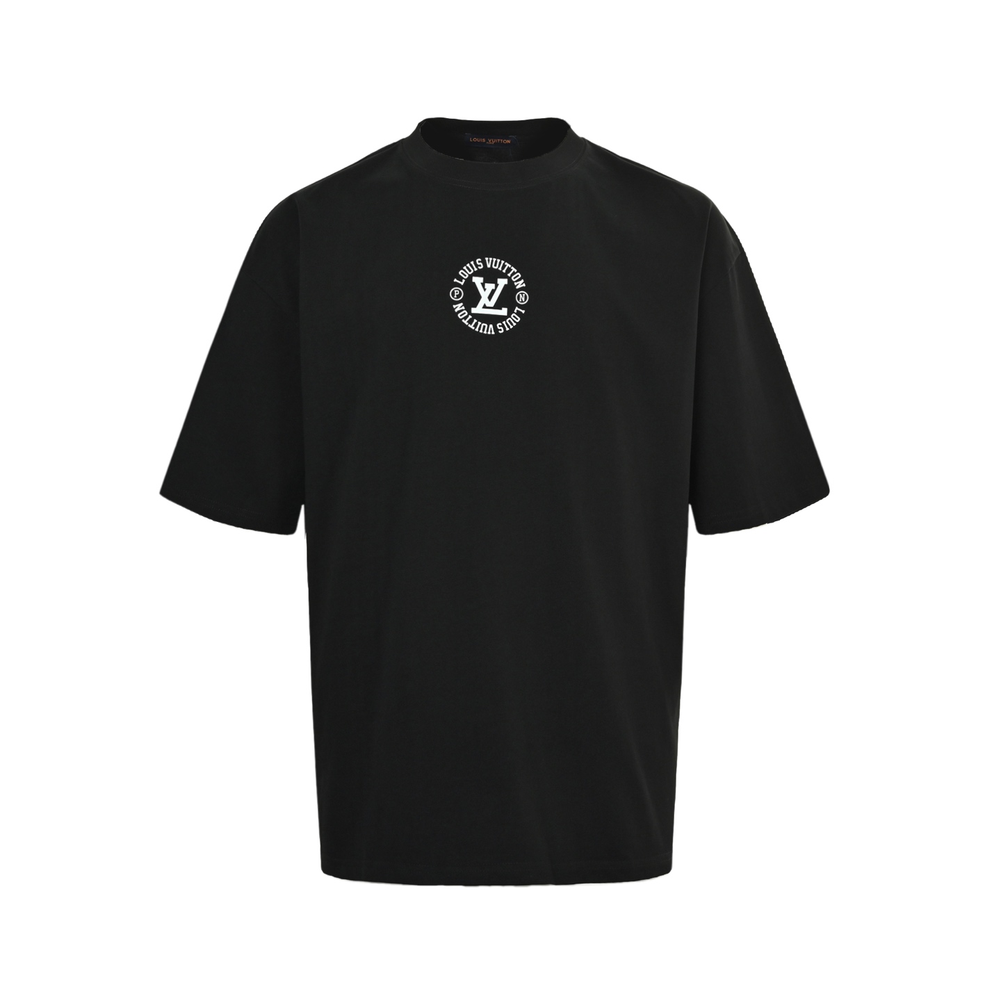 Louis Vuitton 25ss circle lettering print short-sleeved shirt