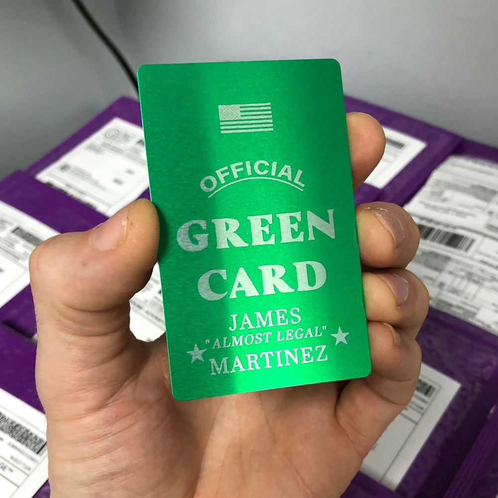 Personalized Green Card