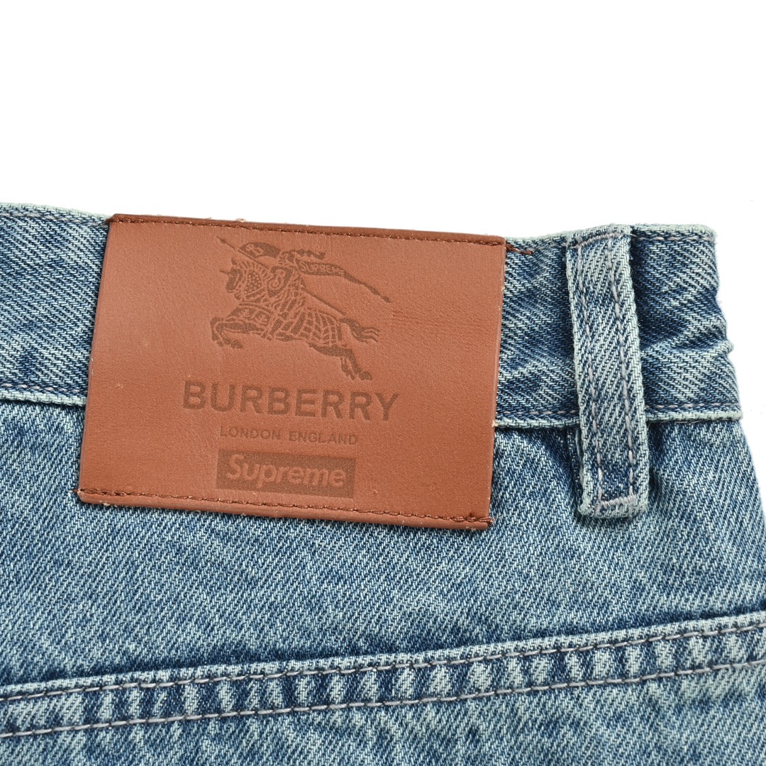 Burberry & Supreme Warhorse Embroidered Jeans