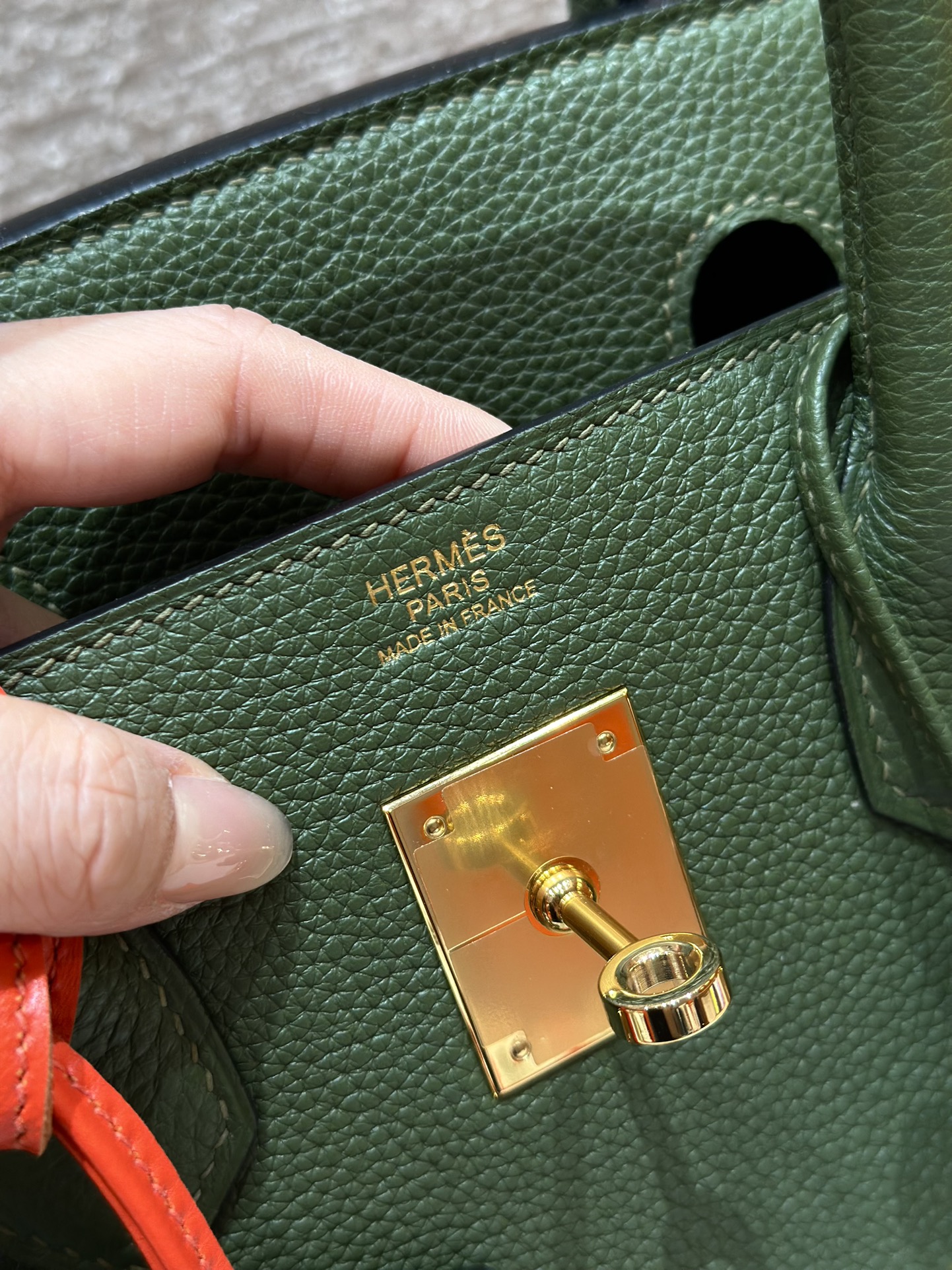 Hermès Birkin 61olive Green Handbag (Handmade to Order)