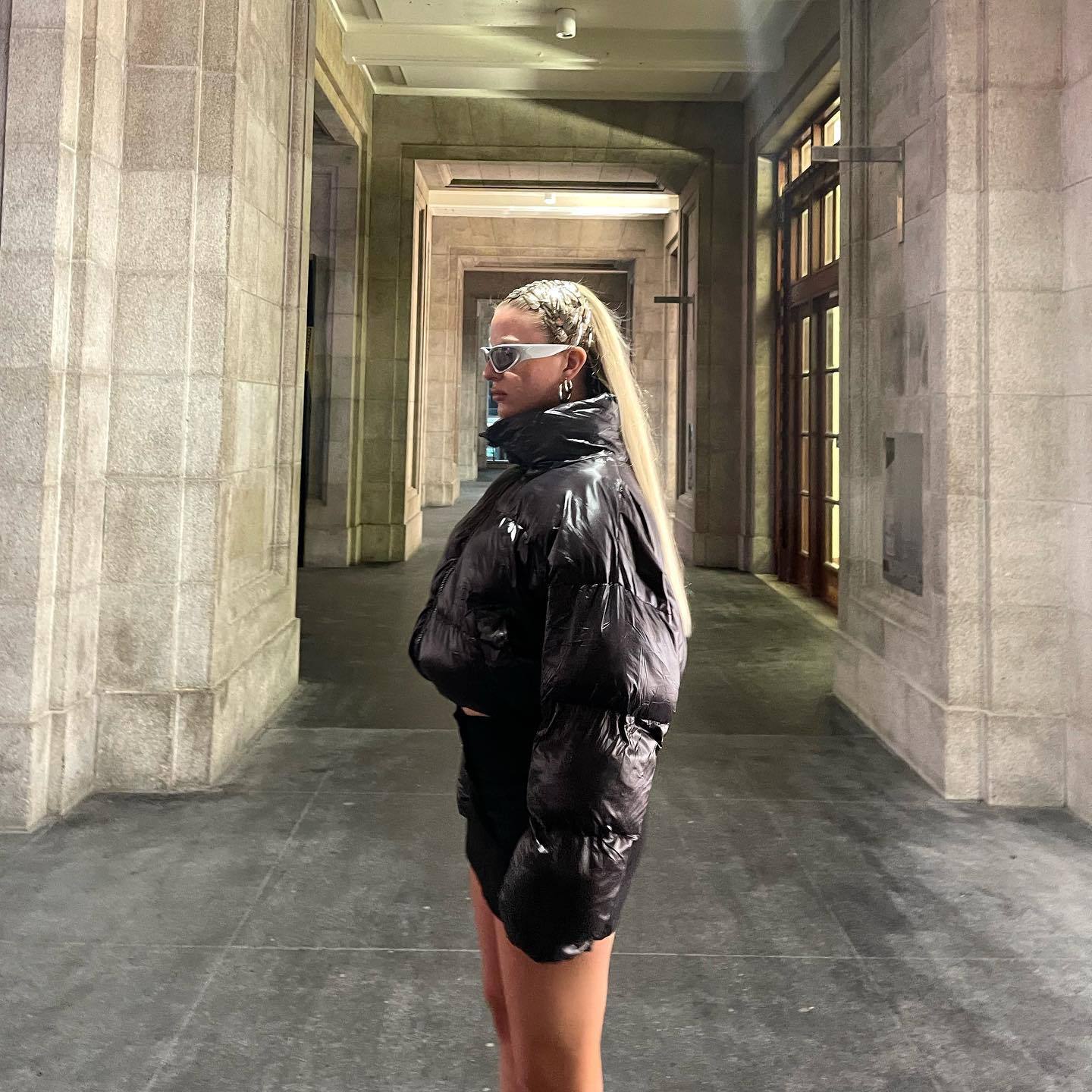 Women Clothing Autumn Winter Turtleneck Cotton Padded Jacket Women Long Sleeved Cropped Jacket Women Outer Wear Thick Short Cotton Coat