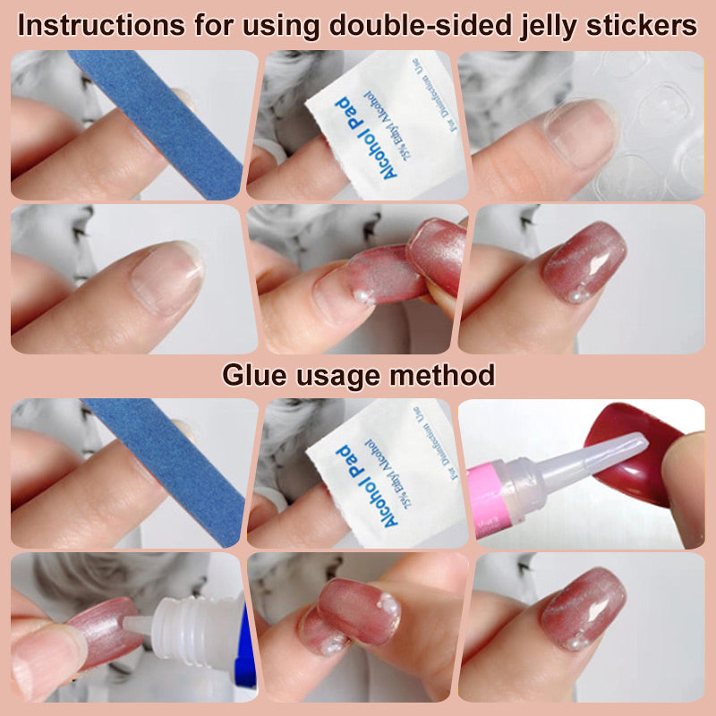 14 Sheets Square Press on Toenails🌈