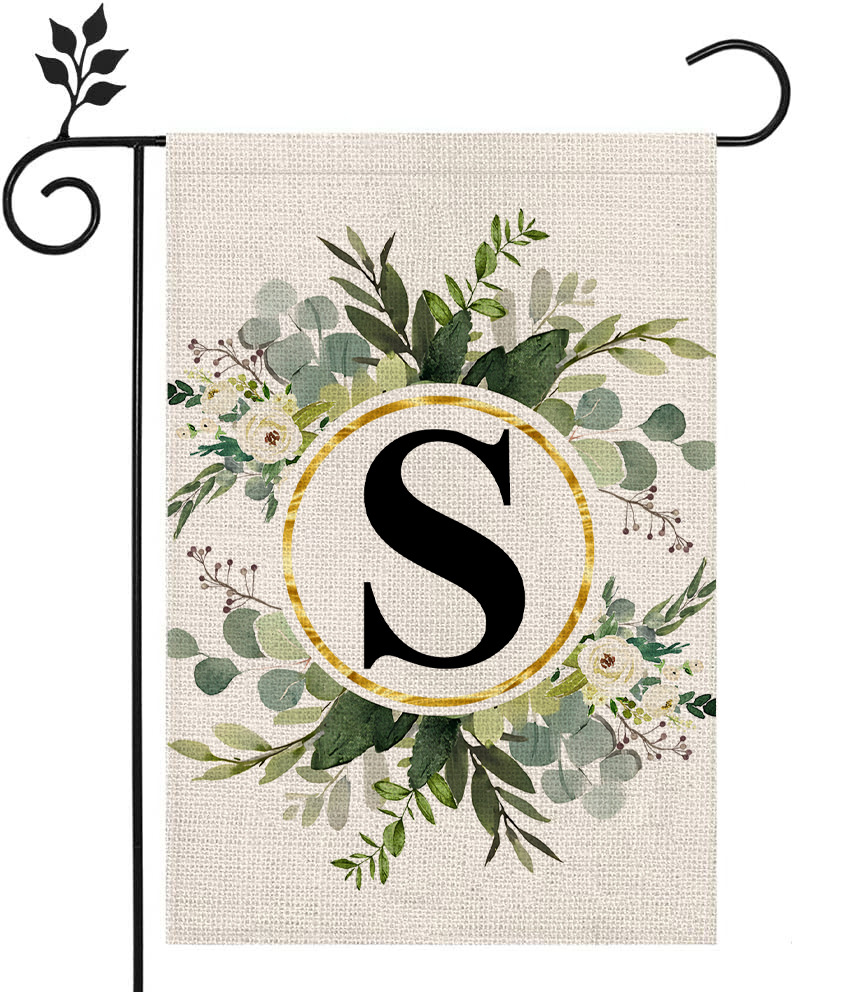 🔥Last Day Promotion-[SAVE 50% OFF]--Monogram Initial Letter Garden Flag-Family Last Name--BUY 3 GET 15% OFF & FREE SHIPPING