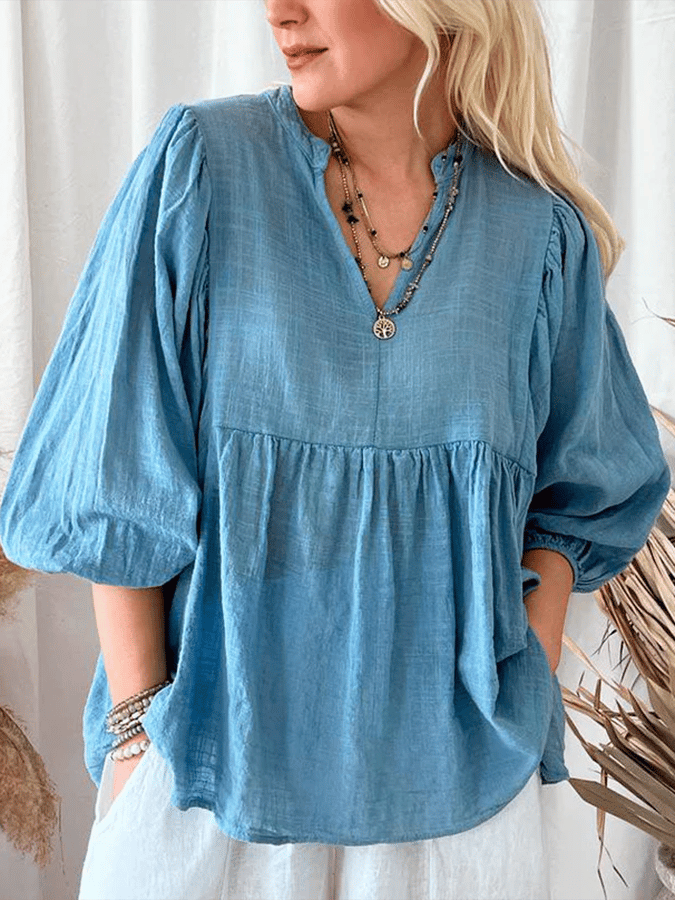 Women's Solid Color Loose Casual Shirt