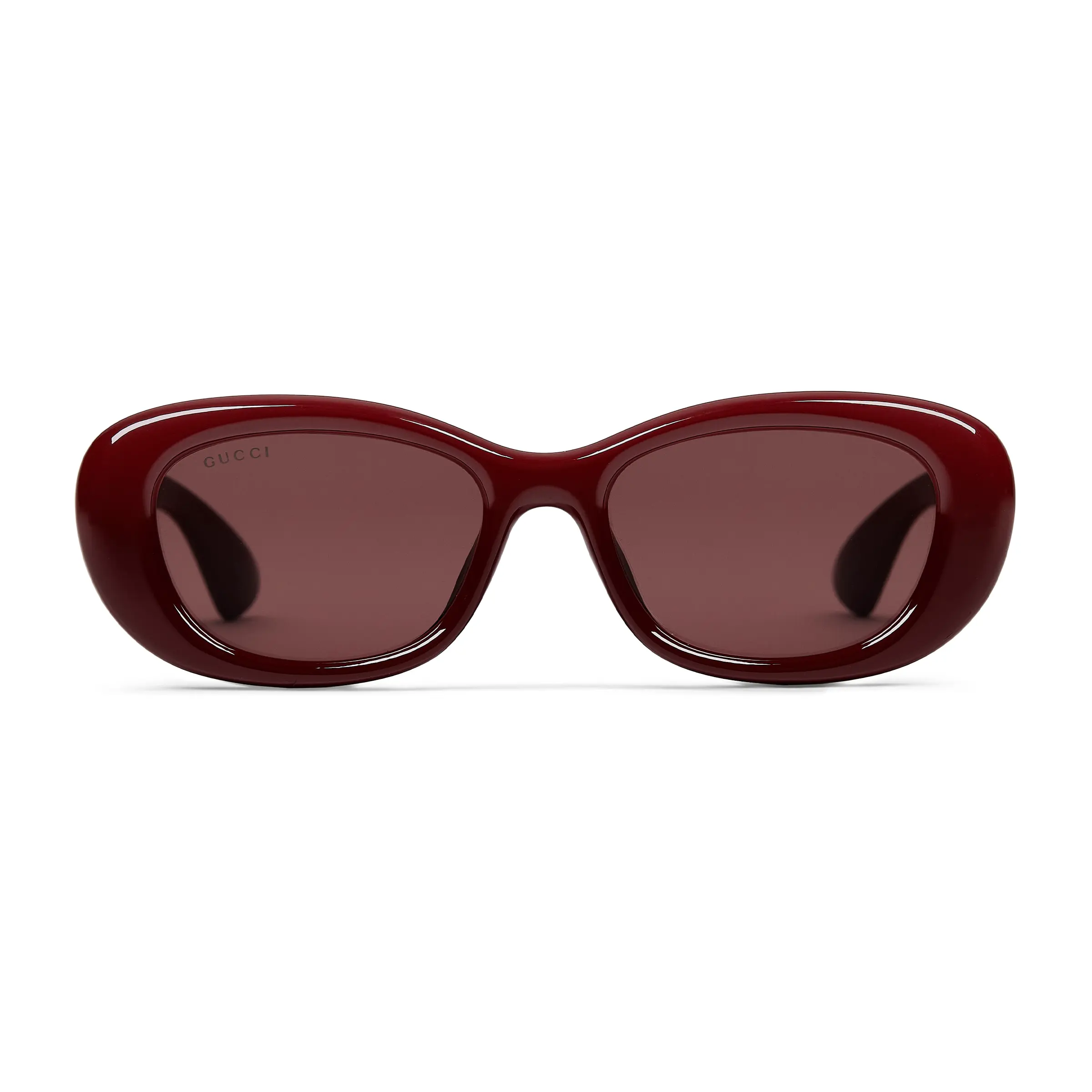 Gucci low bridge fitted oval frame sunglasses