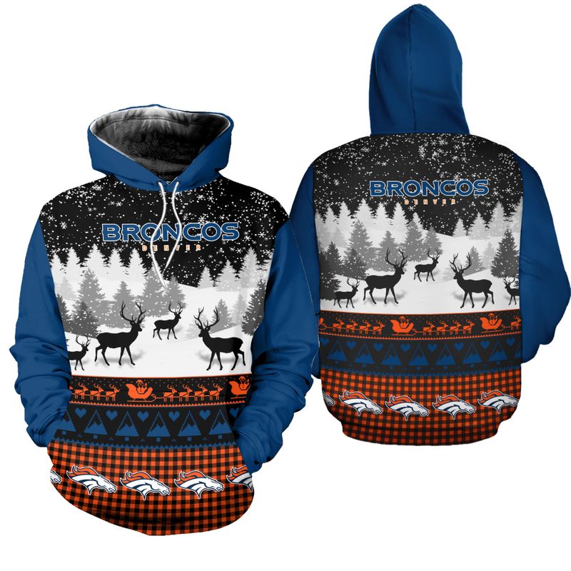 DENVER BRONCOS HOODIE GIFT FOR XMAS