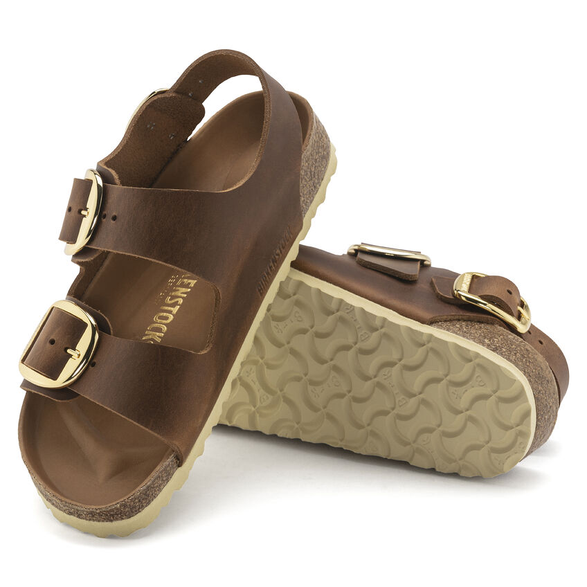Milano Big Buckle Oiled Leather B-80814