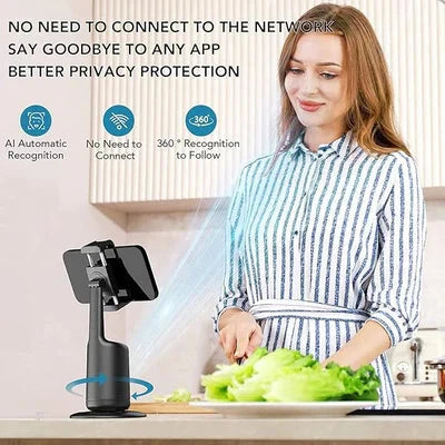 360° Rotation Smart Auto Face Object Tracking Holder