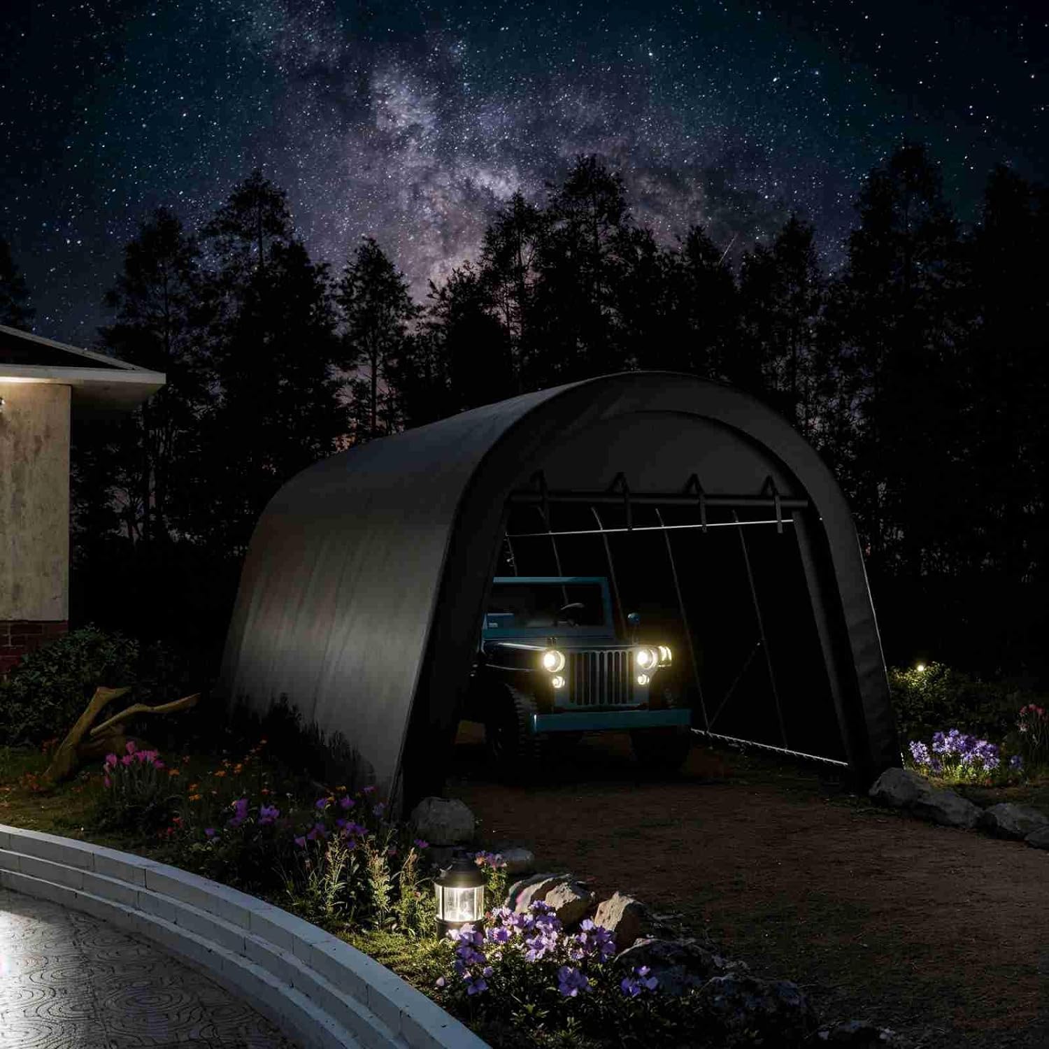 10x20ft Carport,Heavy Duty Car Canopy